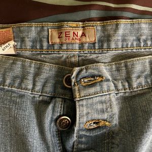 Vintage Zena Wide Leg Button Fly Jeans